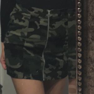 Camo Mini Skirt